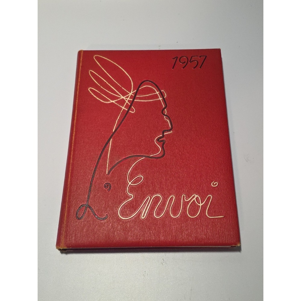 VINTAGE 1955 ROOSEVELT HIGH SCHOOL YEARBOOK L'ENVOI YONKERS‎ NEW YORK HARDBACK
